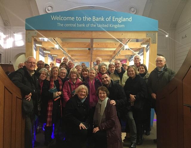 Group of people at Bank of England 